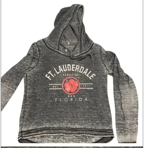 US apparel size small long sleeve distressed Fort Lauderdale hoodie GUC thumbnail 1