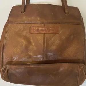 Brown Leather Fossil Shoulder Handbag Bag 75082 Purse with‎ Key thumbnail 3