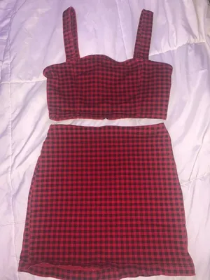 Forever 21 Plaid Two Piece Set thumbnail 1