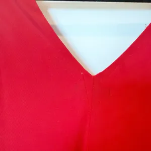 Vintage Wet Seal Y2K Babydoll Midi Dress‎ Medium Red Asymmetric Hem Fairy Vamp thumbnail 8