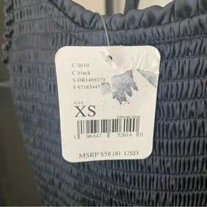 NWT Free People Intimately Right On Time Smocked Tank thumbnail 6