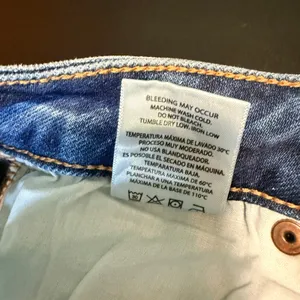 Hidden Jeans Tracey High Rise Straight‎ Leg Distressed Blue Denim Jeans Size 27 thumbnail 6