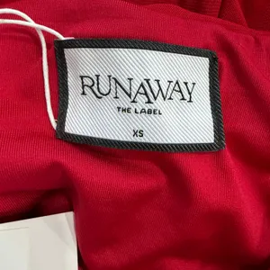 Runaway The Label Meila Romantic Cherry Chiffon Stretch Sheer Maxi Skirt XS NWT thumbnail 3