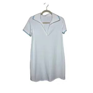 Addison Bay Easy Polo Dress in White Sz. S thumbnail 3