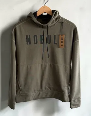 NOBULL Womens Coffee Heather Hoodie Sweatshirt Olive Green XS‎ NWT thumbnail 1