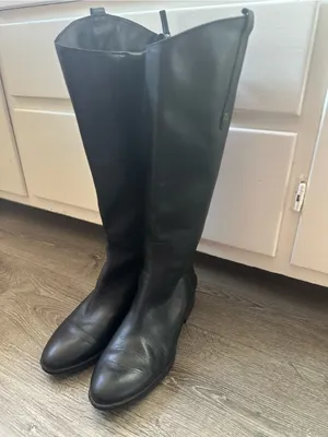 Sam Edelman Black Leather Tall Riding Boots thumbnail 3