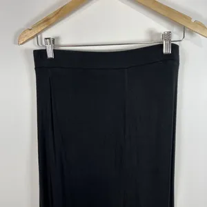 American Eagle Outfitters‎ Knit Black Maxi Skirt Women Small Lined Raw Edge thumbnail 6