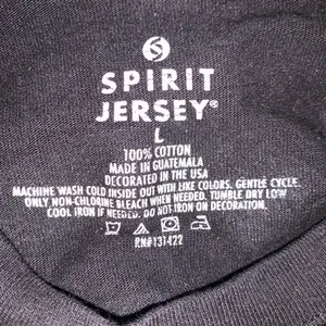 Spirit Jersey "Vegas" black jersey shirt women's puffy spellout size large thumbnail 7