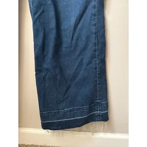 J.Crew High-Rise Trouser Jean Wide Leg Raw Hem Size 31 thumbnail 3
