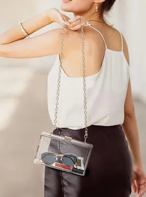 Clear Acrylic Purse thumbnail 1