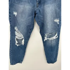 KanCan Jeans Women 31 Blue Distressed Medium Wash Denim‎ 100% Cotton Maurices thumbnail 3