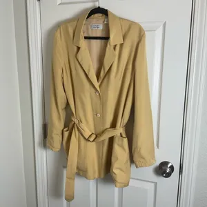 L’Zinger for Nordstrom 100% Silk Belted Utility Blazer Jacket Size Medium thumbnail 3