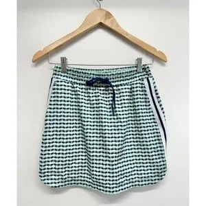Lady Hagen Size XS‎ Green Navy Geometric Print Athletic Golf Mini Skirt Stripe thumbnail 2