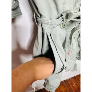 ULLA JOHNSON Sage Green 100% Cotton Short Sleeve Puffed Tied Carmine Romper sz 2 thumbnail 11