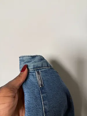 Vintage High Waisted Jean Skirt thumbnail 3