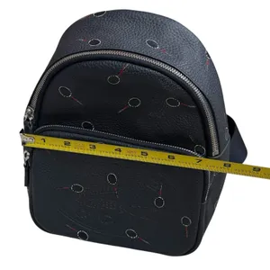 NWOT Lacoste Croco Crew Raquet Print Small Grain Leather‎ Backpack Exclusive thumbnail 8