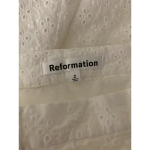 Reformation White‎ Eyelet Midi Skirt Cottagecore Summer 2 No Belt thumbnail 3