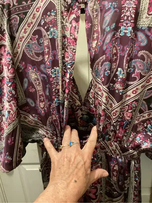 Lulu's Purple Paisley Maxi Dress with Pink & Blue Accents thumbnail 6