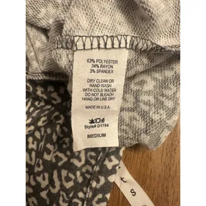 Animal Print Cheetah T-shirt Dress Size Medium Pockets Loose Short Sleeve NEW thumbnail 5