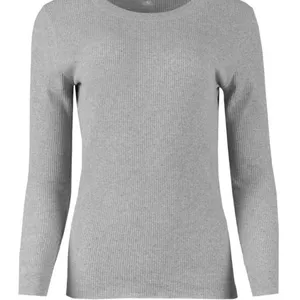 FRUIT OF THE LOOM Womens Waffle T-shirt Size 20 Thermal Style Gray New thumbnail 2
