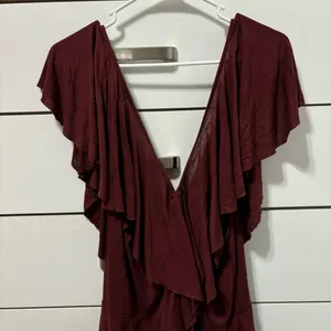 Free People Darling Mini Dress Maroon NWT thumbnail 9