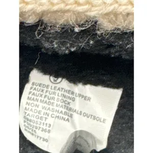 Target Auden Kaya Black Genuine Suede Clog Slippers Whipstitch Trim Women Size 9 thumbnail 6