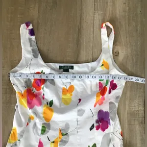 Lauren Ralph Lauren‎ Dress Women's 14 Multi Color Floral Fit & Flare Sleeveless thumbnail 4