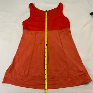 Lululemon Run Ta Ta Topper Tank in Love Red Orange‎ Sz 4 thumbnail 6