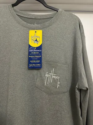 Guy Harvey grey fishing shirt thumbnail 2