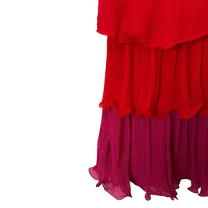 MILLY Sylvie Strapless Pleated Chiffon Dress NWT‎ Sz 4 thumbnail 3