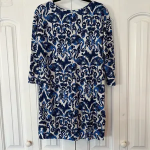 Lily Pulitzer Blue‎ And White Pima Cotton Dress Size Small thumbnail 2