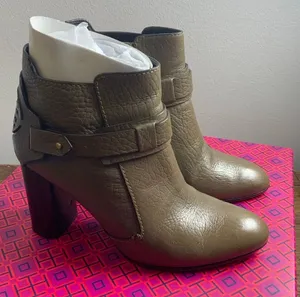 Tory Burch Derby leather ankle booties size 6.5‎ thumbnail 1