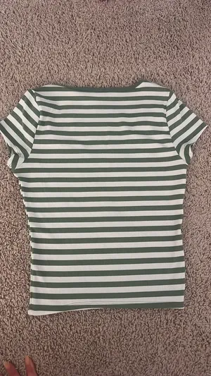 Hollister Scoop Neck Striped Top thumbnail 2