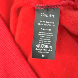 Comfrt Red Oversized Pullover Hoodie thumbnail 8