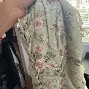 Hazel Boutique Green Floral Ruched Ruffled Mini Dress thumbnail 12
