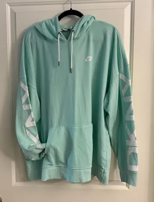 DKNY Sport Women's Mint Green Hoodie 2XL Active Leisure thumbnail 1