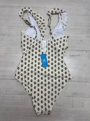 Cupshe Cream Ornate Flutter Strap Underwire One Piece Swimsuit thumbnail 6