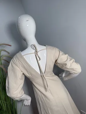 Commence Cotton & Linen Button-Front Knotted Long Dress size XS thumbnail 10