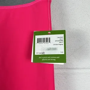 Kate Spade women’s electric pink colorblock legging yoga performance size M NWT thumbnail 2