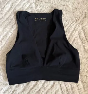 NWOT Aritzia Black Deep V Bralette by Golden thumbnail 1