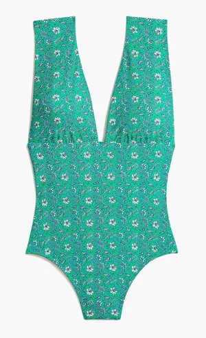 J. Crew Green Paisley size medium thumbnail 1