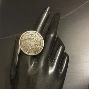 Vintage Silver Coin Ring thumbnail 2