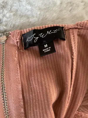 Pink corset top with zipper detail Size M #corsetry #lingerie thumbnail 2