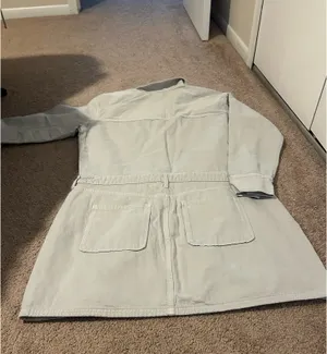 Abercrombie & Fitch Light Gray Shirt Dress thumbnail 8