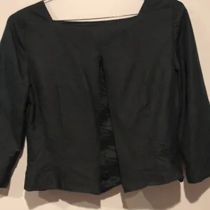 Ann Taylor Silk Square Neckline Cropped Blouse thumbnail 5