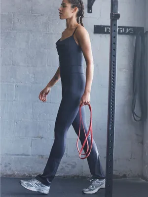 Free people movement smooth moves one piece jumpsuit/ black $108 XS thumbnail 3