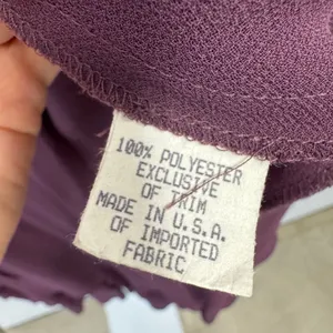 Ursula of‎ Switzerland Plum Purple 2 Piece Dress & Jacket Set Studded Tiered 10P thumbnail 9
