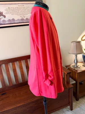 Style & Co. Coral Notch Lapel Blazer Jacket Women's L 3/4 Sleeve Polyester Blend thumbnail 4