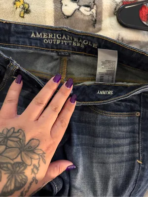 American Eagle Skinny Jeans Women’s Size 2 Short Medium Wash Stretch thumbnail 6