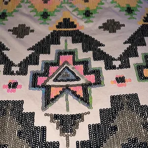 Express🦎Multicolor Aztec Print Sequin Chic Mini Skirt🌵 thumbnail 4